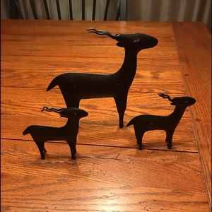 Three Adorable Iron Deer
